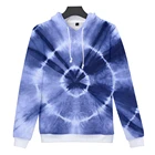 Hoodie Wholesale 100% Polyester Tie Dye Men's Sports Hoodie