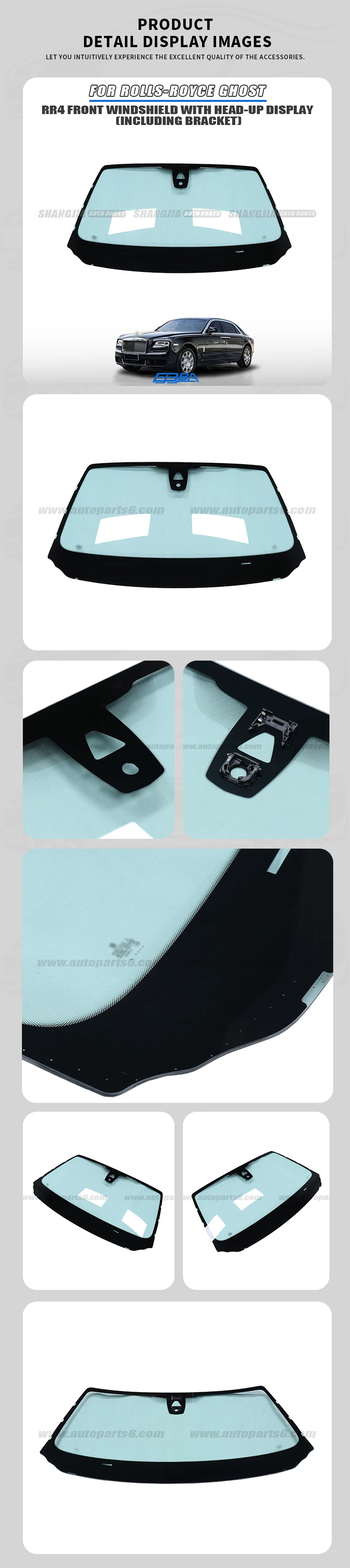 Best Price Glass Automotive Car Windshield For Rolls-Royce Ghost RR4 2017 To 2019 OE 51317202627 manufacture