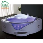 Bath Corner Bathtub Air Bubble Soaking Bathtub 2 Person Corner Massage Bath Tubs