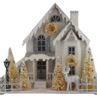 Christmas 2021 New Product Christmas Santa's Village Lighted House Holiday Decoration