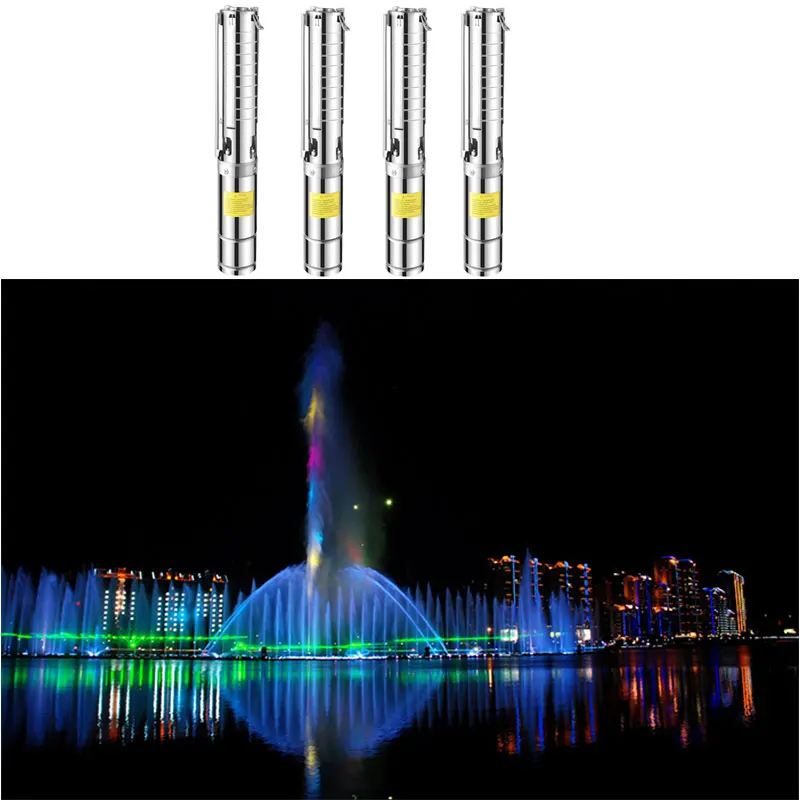 OEM 400W DC24V Submersible Fountain Pump Stainless Steel Good Quality Water Fountain DMX Pump manufacture