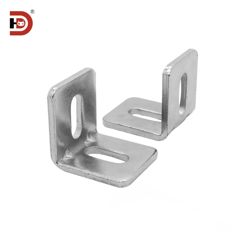 Aluminum Profile Corner Fittings 20/30/40 Iron Corner Code M8 Long Hole L Corner Seat Fixing Parts Connecting Parts supplier