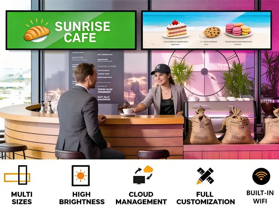 product boe 338 inch 700 nits high brightness display lcd panel rv338fbm n00 2560rgb720 stretched bar digital screens-4