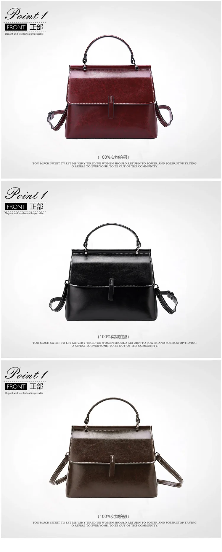 Lady Simple Style Crossbody Shoulder Bag Cow Leather New Women Bag Fashion Genuine Leather Totes Handbags