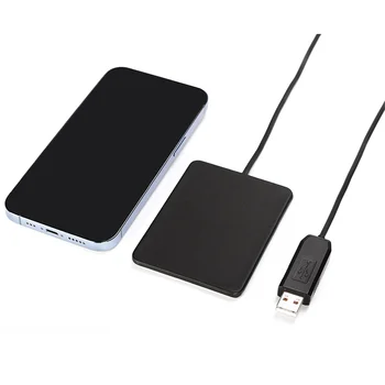 Hot-Selling Leather Surface Support Qi Fast Portable Charging Mobile Charger Wireless For Android