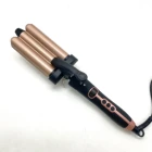 Hair Curling Iron LCD Digital Display Hair Curling Iron Hair Curler 32mm 3 Barrel Curling Iron Wand
