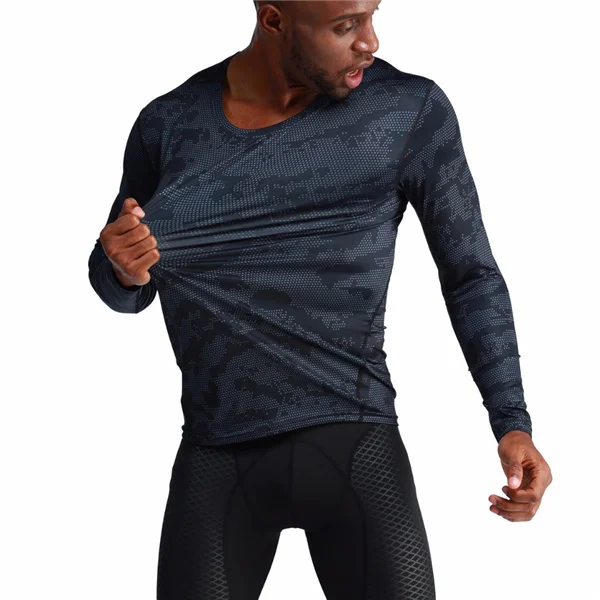 Custom seamless activewear manufacturer sports set running shirts for men