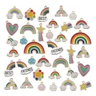 Charms Jewelry Assorted Gold Plated Metal Enamel Pendants Charms Jewelry Making Charms For Jewelry Making