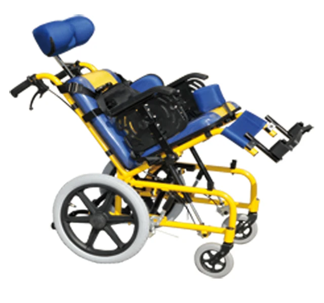 Reclining and adjustable fixing folding manual wheelchairs handcycle for cerebral palsy children mobility wheelchair