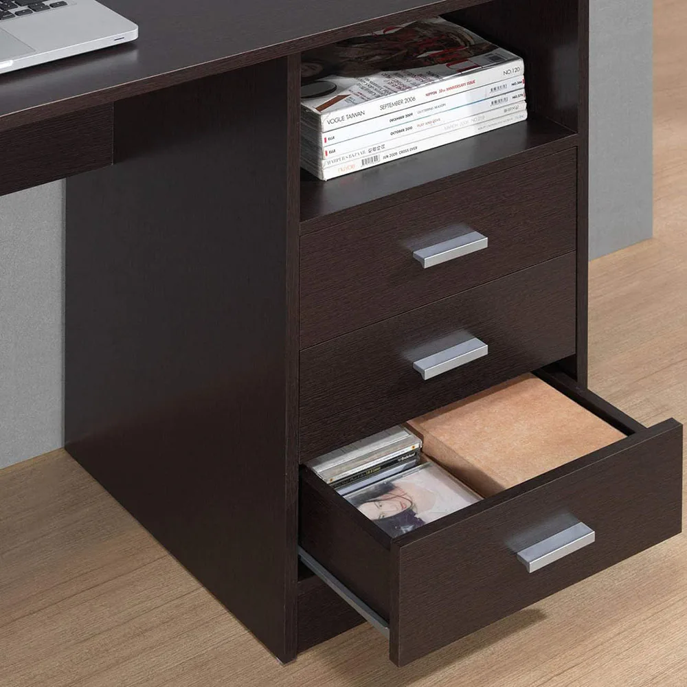 Modern 29.5\" x 23.6\" x 51.2\" Office Computer Desk with Multiple Wooden Drawers for Home Use manufacture