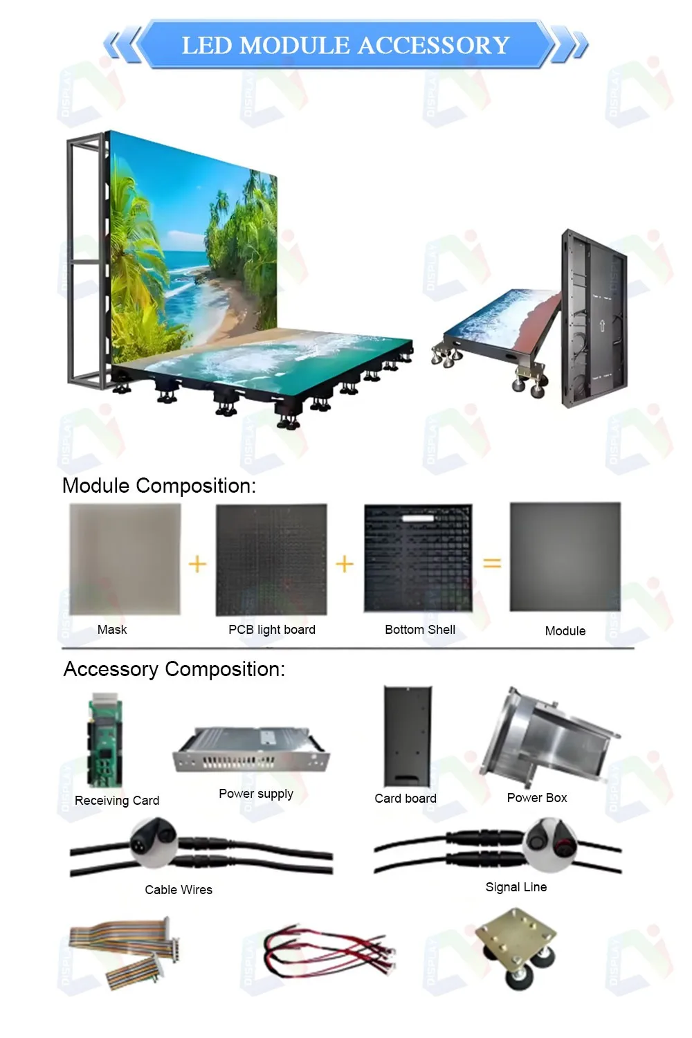 Control System Hot Sale P3.91 LED Video Wall Dance Smart Floor Tile Display Screen 3D Dance Floor DJ Booth Standing Led Display supplier