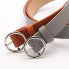 Leather Belts Popular New Designed Metal Buckle Woman Designer PU Leather Belts
