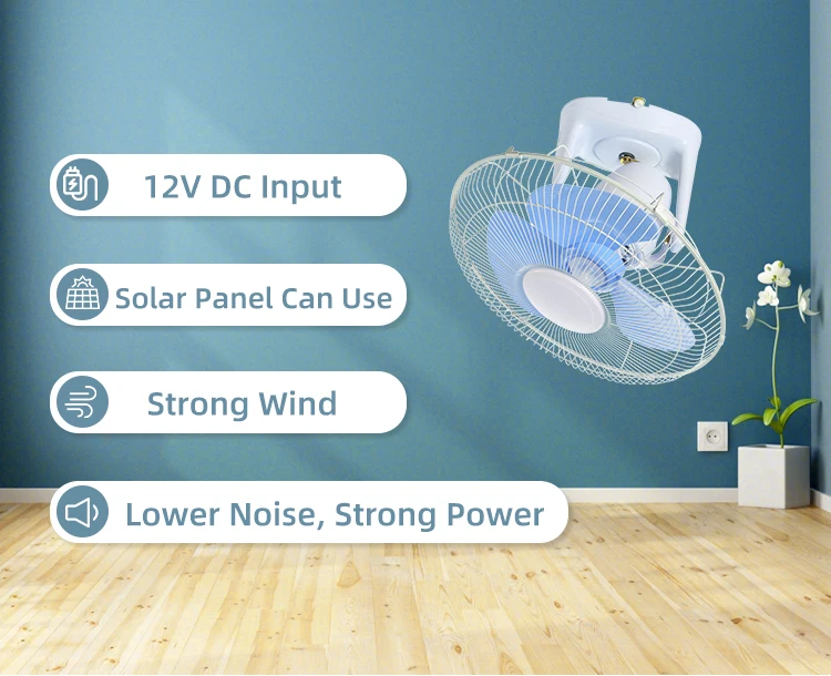 Solar Wall Mounted Fan, 12V, 10W---20W - detail 12