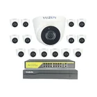 Camera System Security Poe 5mp Camera 8mp Poe Camera System 16 Channel Poe Full Color Security Camera Kit