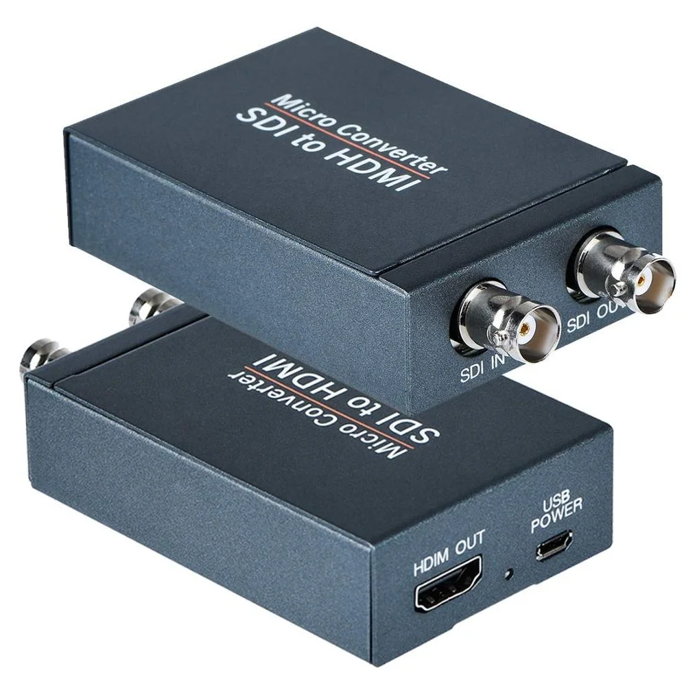 Micro Converter SDI to HDMI Converter Adapter Support HD-SDI 3G-SDI 1080P@60Hz 