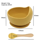 Wholesale Best-selling BPA-free And Powerful Silicone Sucker Bowl For Baby Splash-proof And Scalding Silicone Bear Bowls