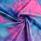 Tie Dye ALL New Design DTY Brush Single Jersey Fabric Tie Dye For Summer Dress