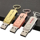 Usb Swivel Metal Drive USB 2.0 3.0 Custom Logo 16GB 32Gb 64 GB Usb Stick Customized Usb Flashdrive For Corporate Gift
