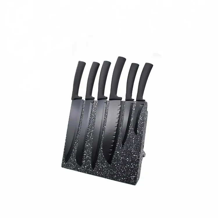 High Quality Stainless Steel Kitchen Knives 7pcs Kitchen Knife Set Kitchen Accessories With Knife Holder Utensil Holder