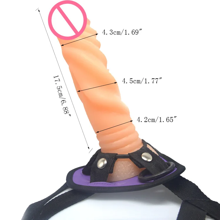 Rubber dildo harness