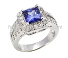 Tanzanite Tanzanite Ali Express Best Selling Wholesale Tanzanite 925 Sterling Silver CZ Ring Tanzanite