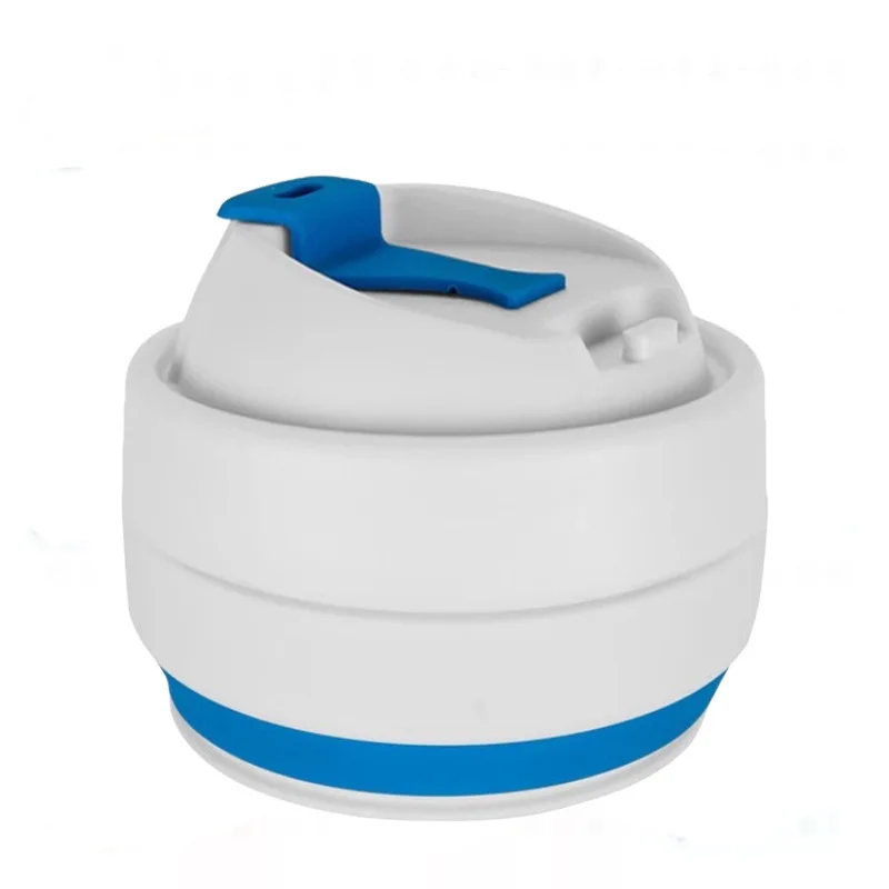 Folding Silicone Cup Custom Logo Outdoor Sports Retractable Travel Kettle for Bicycle Water Bottles