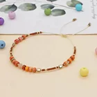 Beads Toppik Adjustable Imperial Jasper Miyuki Beads Natural Stone Couple Gifts Braided Bracelet Women