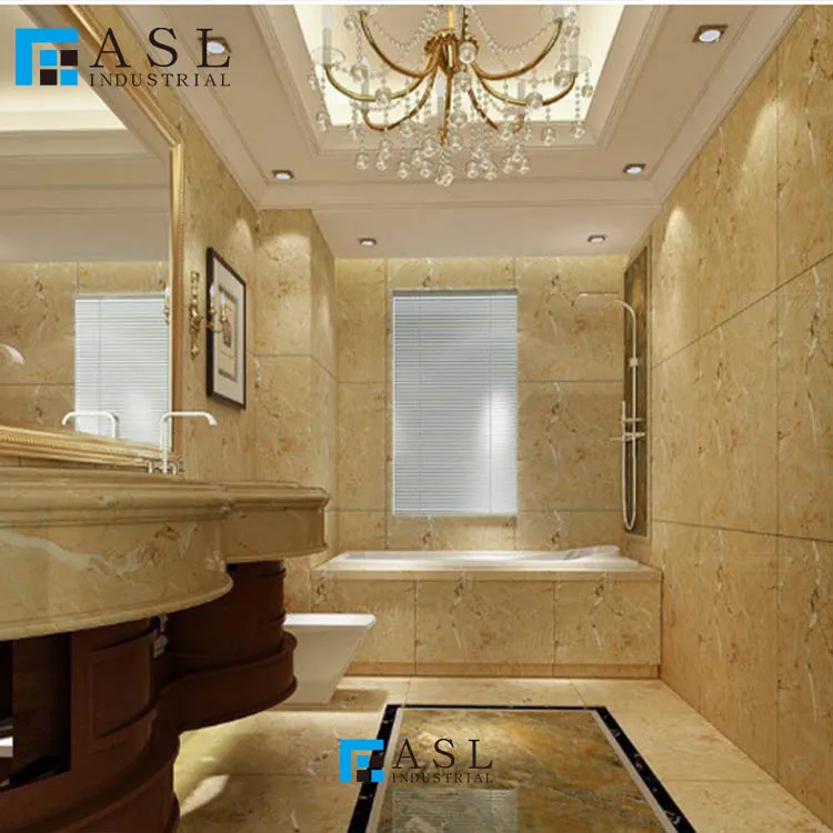 Natural yellow stone royal emperor gold slab sunny yellow golden color floor tile types