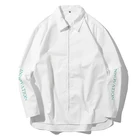 Jackette 2019 Long Sleeve Stand Collar Letter Printed Oversize Light Jackette For Men