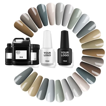 CC0 High-end Black Grey Nail Gel Polish Color  Private Label Salon Nails Gels Soak Off UV LED Nail Gel Polish