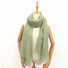 Hijabs Stretchy Bohemian Jersey Neckerchief Scarves Elastic Material Wrap Shawl Prayer Muslim Hijabs Shawl