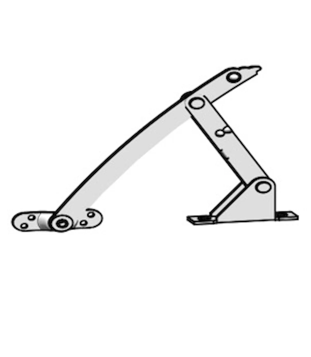 Carbon Steel Fixed Positioner Distribution Box Cabinet Door Window Support Rod Foldable Power Cabinet Hinge details