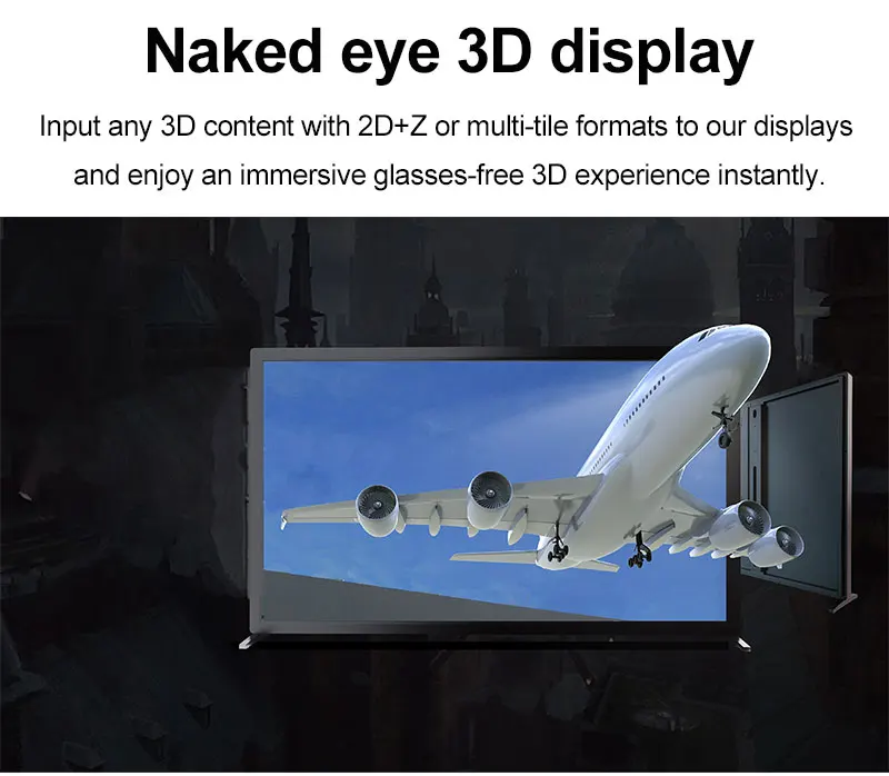 gaminio akiniai nemokamai 3D LCD skaitmeninių ženklų ekranas sieninis reklaminis grotuvas 3D LCD ekranas prekybos centrui-57