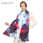 Long Scarf Long Multi-Style Digital Printed Rectangular Long Custom Logo Silk Scarf