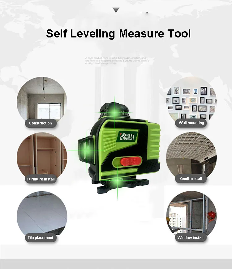 Hot Selling 360 Self-Leveling 16 Lines Laser Level Light