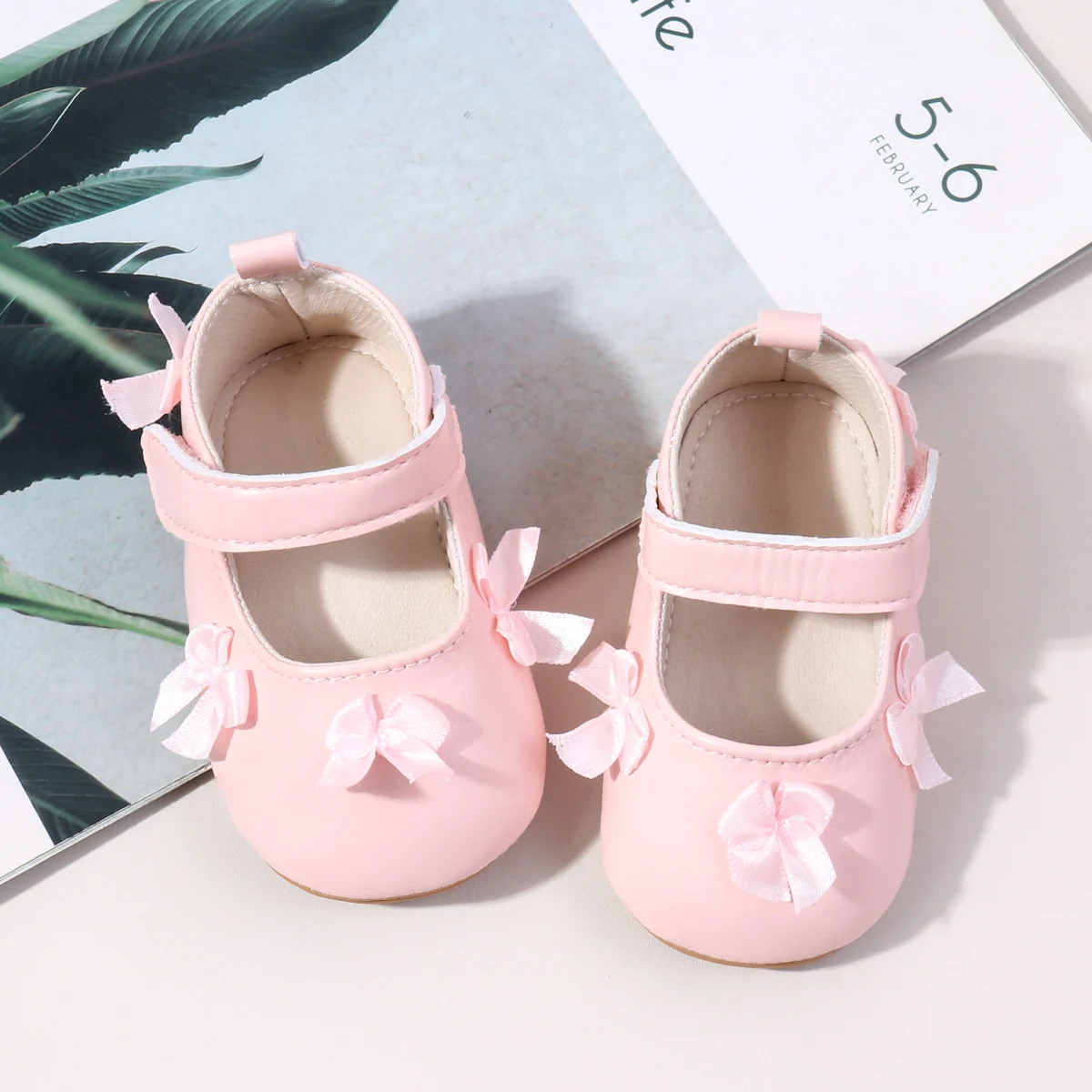 Fashion Spring&Autumn Baby Girl Butterfly Design Princess Shoes With TPR Soled Newborn Toddler Girl Shoes details
