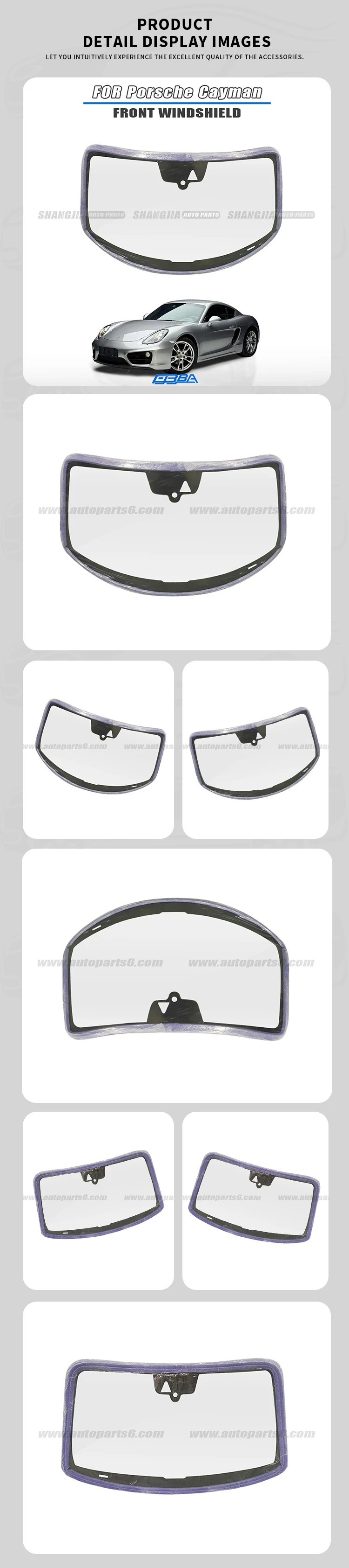 product uv protected anti glare high light transmittance low reflective windshield for porsche cayman 2007 2026-3