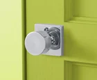 Door Knob Modern Hot Sale Union Square Black Door Knob With Square Rosette