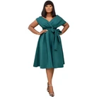Factory Direct Supply Summer V-neck Slim Slimming Ladies Party Dress For Women