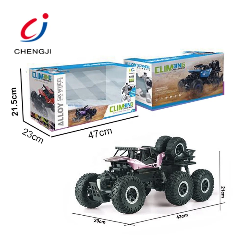 High Speed 2.4G 1:12 Six Wheel Off Road Remote Control Alloy RC Car, Ferngesteuertes Auto Climbing Toy Car Off Road Toys