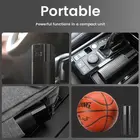UrLazy 5000mAh Electric Cordless Mini Portable Powerful 30W Digital Automatic Car Tire Inflator With Flash Light