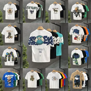 custom 100%cotton graphic tshirt printing pattern custom Men's T-Shirts