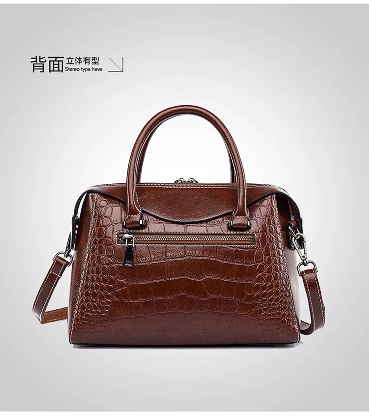 New Wholesale Fashion Embossed Alligator Pattern Leather Women Hand Bags Handbags Ladies Personalized Large Custom Tote Bag