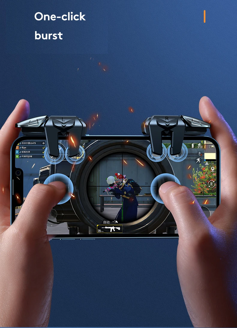 PUBG Trigger for 6 Six Fingers Joystick Gamepad - Rayforandy