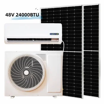 24000btu 3hp 2ton 48v Solar Power Price Ac Dc Hybrid Off Grid Wall