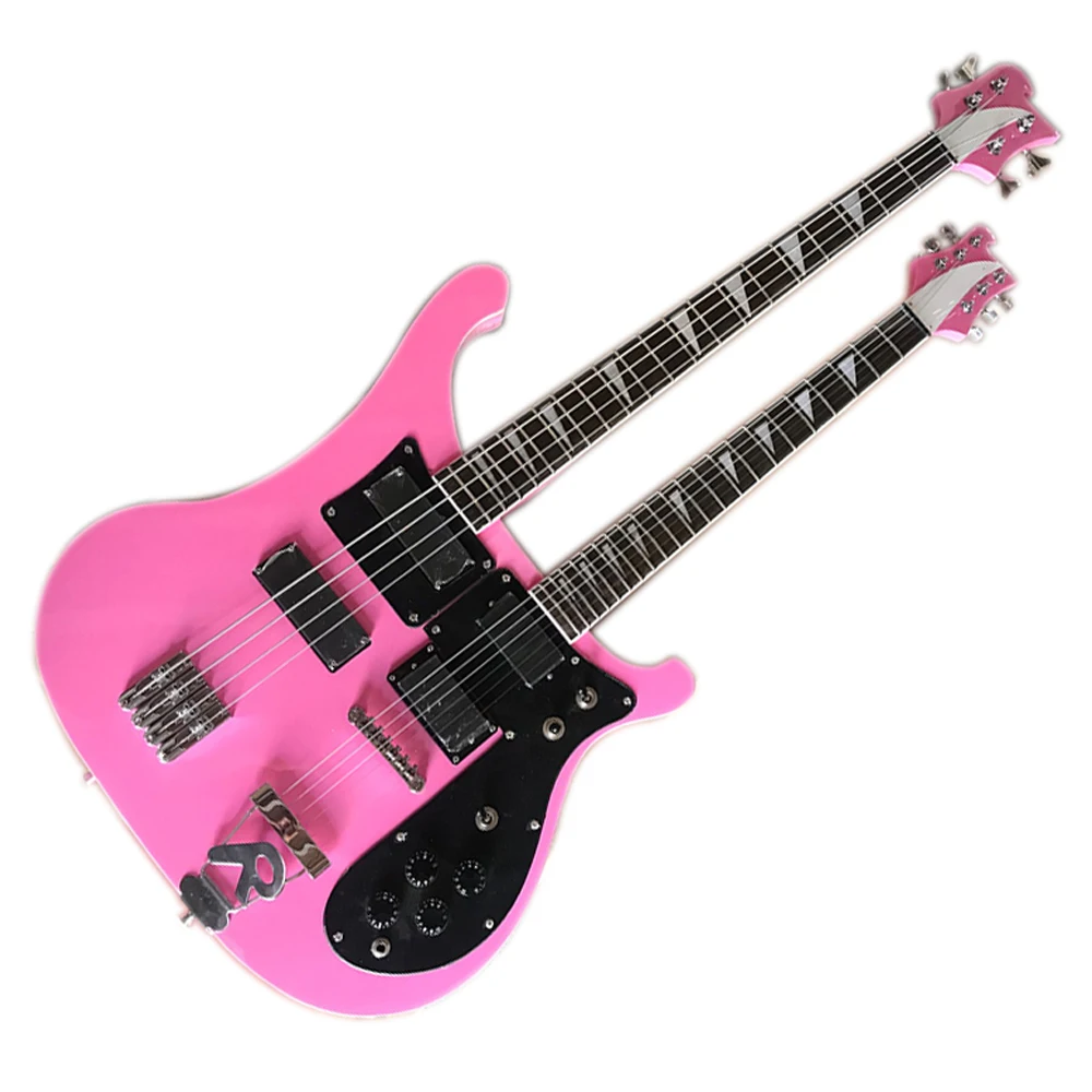 pink bass strings