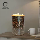 Wax Melt Warmer Electric Wholesale Handmade 3D Glass Fireworks Electric Wax Melt Warmer For Freshening Air