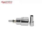 Straight Crc9 Cheap Price Fme Uhf Male Straight Plug To Crc9 Male Right Rg174