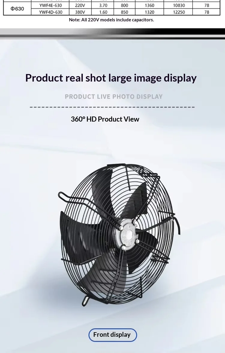 Capacitor-driven External Rotor Refrigerator, Axial, 220 V - detail 26