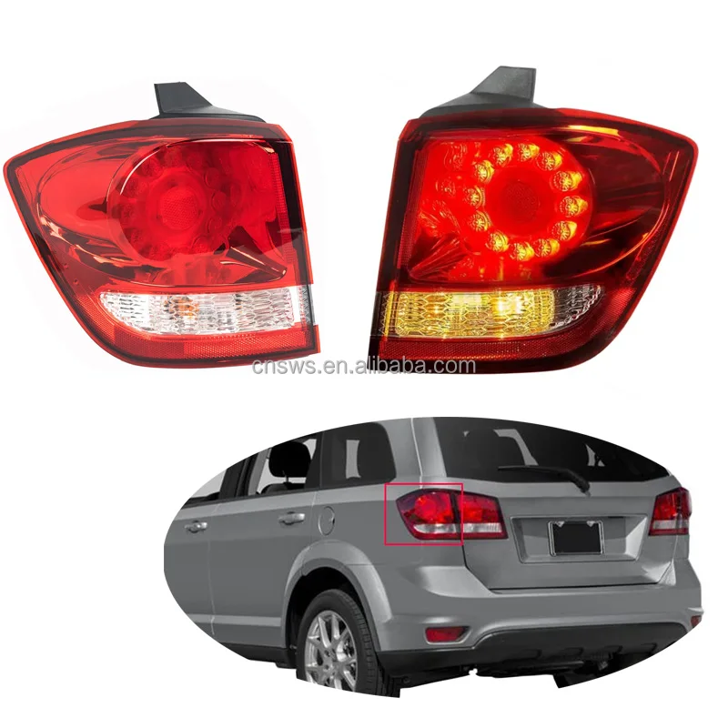 Producto Par de luces de señal de giro y parada traseras exteriores, accesorios LED para Dodge Journey 2011-2020 68078464AD 68078465AD-35